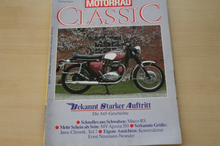 Deckblatt Motorrad Classic (04/1991)